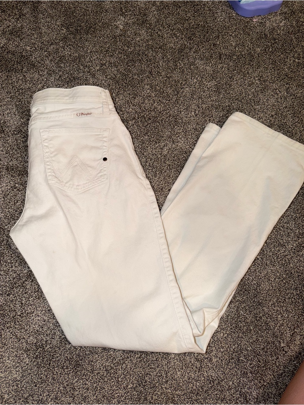 Wrangler white jeans